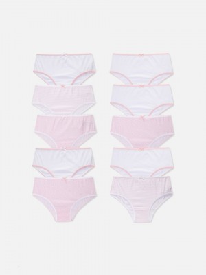 Primark 10-Pack Contrast Trim Slips Meisjes Roze | Nederland 09153-VMJT