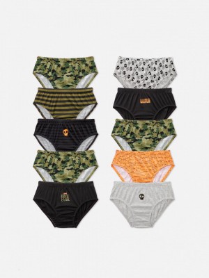 Primark 10-Pack Multi Camo Slips Jongens Gekleurd | Nederland 50812-YTEN