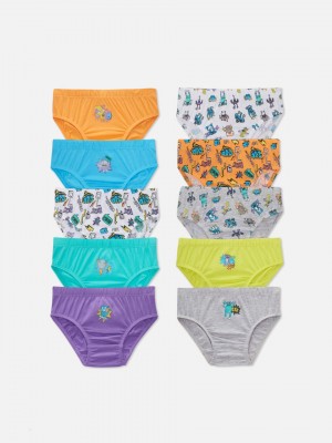 Primark 10-Pack Robot Print Slips Jongens Gekleurd | Nederland 71064-WDUP