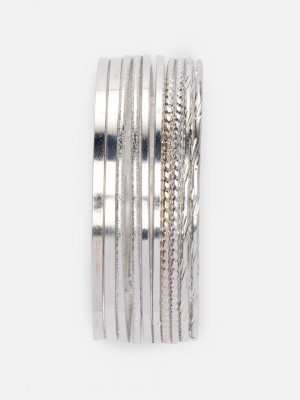 Primark 10-Pack Stacking Bangles Armbanden Dames Wit | Nederland 69245-WMBR