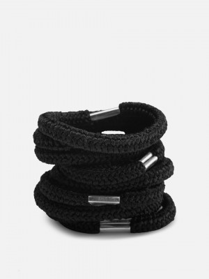 Primark 12-Pack Chunky Ponytail Holders Haaraccessoires Dames Zwart | Nederland 68237-VJTF