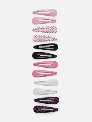 Primark 12-Pack Snap Hair Clips Haaraccessoires Meisjes Zwart | Nederland 19264-TCNH