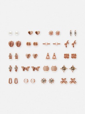 Primark 20-Pack Assorted Stud Oorbellen Dames Roze | Nederland 74563-KHSU