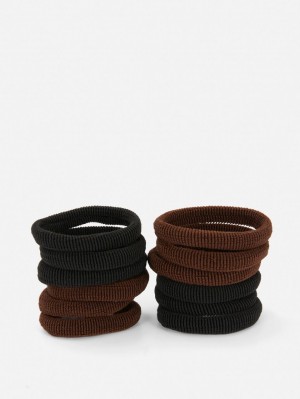 Primark 20-Pack Fabric Hair Ties Haaraccessoires Dames Zwart | Nederland 79635-PWQZ