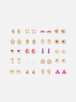 Primark 20-Pack Mixed Stud Oorbellen Dames Roze | Nederland 76490-FCPL