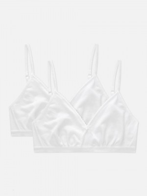 Primark 2-Pack Adjustable Soft BH Meisjes Wit | Nederland 15372-WBIO