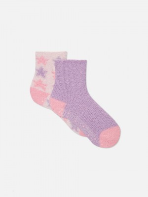 Primark 2-Pack Cozy Ankle Sokken Meisjes Roze | Nederland 63478-WEHL