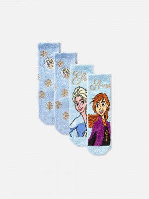 Primark 2-Pack Frozen Cozy Sokken Meisjes Blauw | Nederland 80357-HBTX