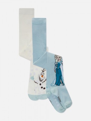 Primark 2-Pack Frozen Tights Hardloopbroek Meisjes Blauw | Nederland 18925-UMNX