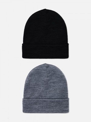 Primark 2-Pack Knits Muts Jongens Zwart | Nederland 01632-SBHQ