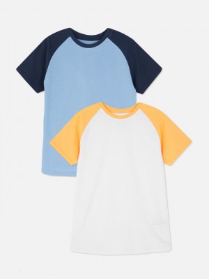 Primark 2-Pack Raglan T-shirts Jongens Oranje | Nederland 02967-RSYE