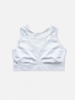 Primark 2-Pack Seamfree Active Crop Top Meisjes Wit | Nederland 02196-OYKE