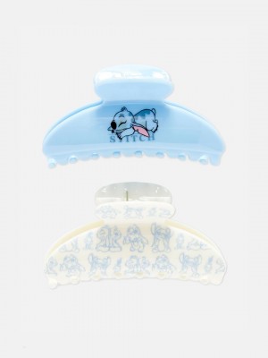 Primark 2-Pack Stitch & Angel Bulldog Hair Clips Haaraccessoires Dames Gekleurd | Nederland 06412-YKXE