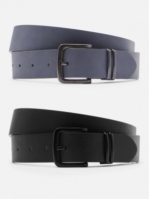 Primark 2-Pack Textured Riem Heren Zwart | Nederland 79234-JWVO