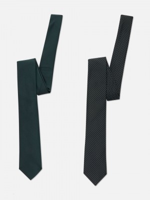 Primark 2-Pack Ties Stropdassen Heren Groen | Nederland 43520-ZFGJ