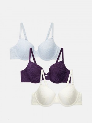 Primark 3-Pack A-D All-Over Kanten BH Dames Paars | Nederland 04378-ANLS
