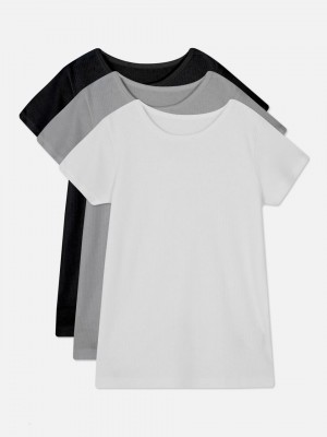 Primark 3-Pack Color Block Thermals T-shirts Jongens Grijs | Nederland 94537-LSCM