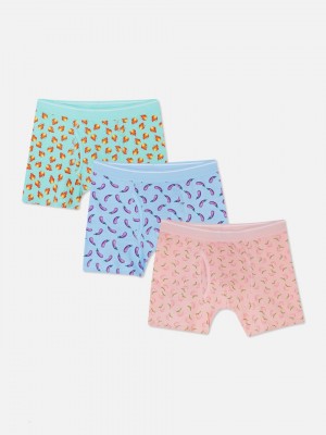 Primark 3-Pack Emoji Print Boxer Slips Heren Gekleurd | Nederland 36427-OUMZ
