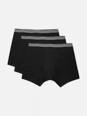 Primark 3-Pack Essential Boxer Slips Heren Zwart | Nederland 69845-QKLH
