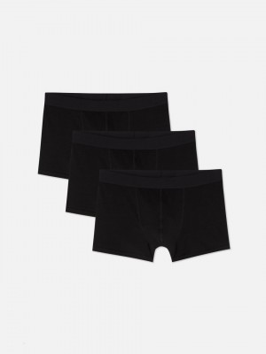 Primark 3-Pack Essential Boxer Slips Heren Zwart | Nederland 57349-MKCZ