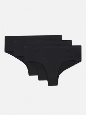 Primark 3-Pack Invisible Hipster Slips Dames Zwart | Nederland 86154-PBAF