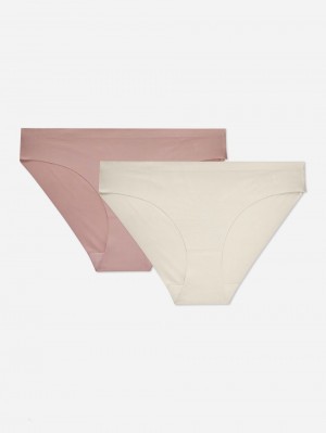 Primark 3-Pack Invisible Mini Slips Dames Beige | Nederland 67352-LHWD