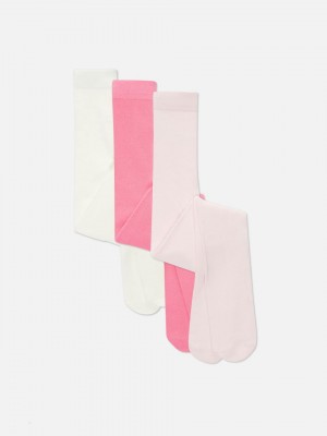 Primark 3-Pack Mixed Tights Set Hardloopbroek Meisjes Roze | Nederland 93056-MZHF