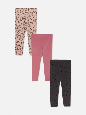 Primark 3-Pack Multi Leggings Meisjes Roze | Nederland 04379-LVFW