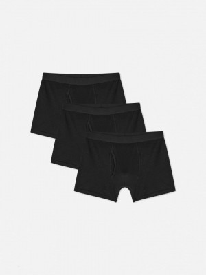 Primark 3-Pack Premium Boxer Slips Heren Zwart | Nederland 65082-SCBL