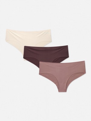 Primark 3-Pack Seamless Hipster Slips Dames Beige | Nederland 01932-XCZS