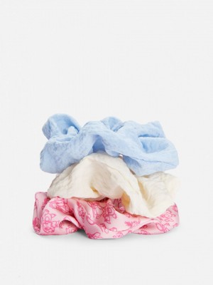Primark 3-Pack Stitch and Angel Scrunchies Haaraccessoires Dames Gekleurd | Nederland 18064-MZTG
