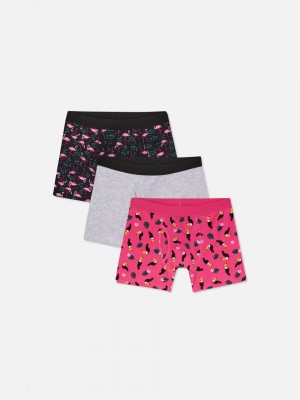 Primark 3-Pack Tropical Bird Boxer Slips Heren Roze | Nederland 45783-LYVB