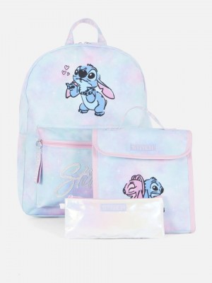 Primark 3-in-1 Lilo and Stitch School Bag Set Tassen Meisjes Blauw | Nederland 90654-BAJT