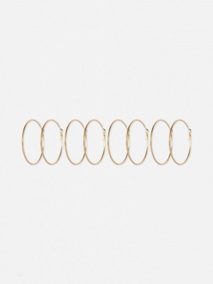 Primark 4-Pack Multi Size Tubular Hoop Oorbellen Dames Geel | Nederland 20756-QPYB