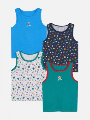 Primark 4-Pack Sports Mascots Vest Jongens Gekleurd | Nederland 57261-LZXE