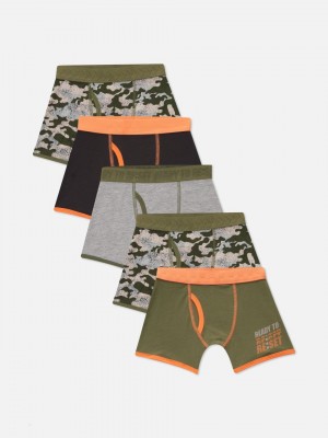 Primark 5-Pack Camouflage Print Trunks Korte Broek Jongens Gekleurd | Nederland 73809-KDPH