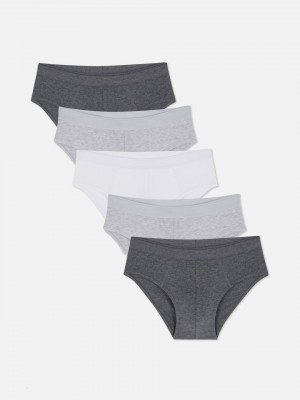 Primark 5-Pack Essential Slips Heren Grijs | Nederland 41703-VYJR