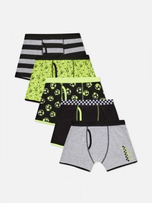 Primark 5-Pack Football Print Trunks Korte Broek Jongens Gekleurd | Nederland 02439-UFVP