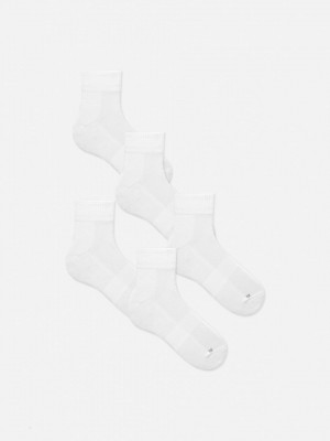 Primark 5-Pack Invisible Performance Sokken Heren Wit | Nederland 25709-RCOW