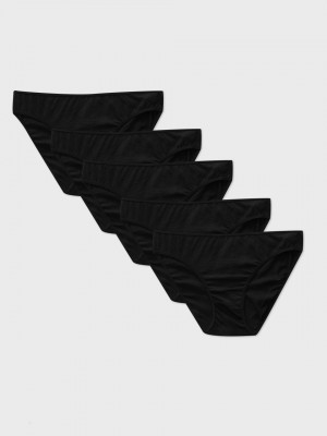 Primark 5-Pack Mini Slips Dames Zwart | Nederland 60137-PWXN