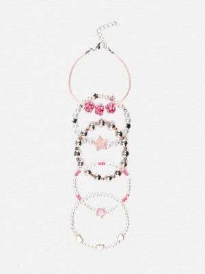 Primark 5-Pack Mixed Beaded Armbanden Meisjes Gekleurd | Nederland 58102-TWQS