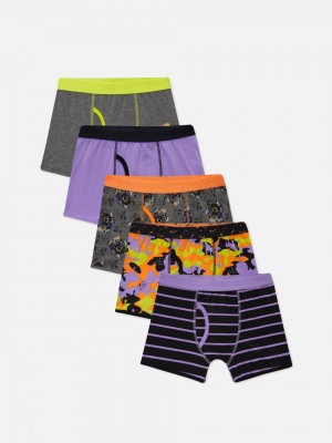 Primark 5-Pack Mixed Print Trunks Korte Broek Jongens Gekleurd | Nederland 47681-MWUC