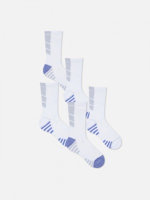 Primark 5-Pack Performance Sokken Heren Wit | Nederland 51247-ZHUQ