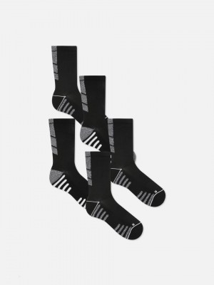 Primark 5-Pack Performance Sports Sokken Heren Zwart | Nederland 75832-CUER