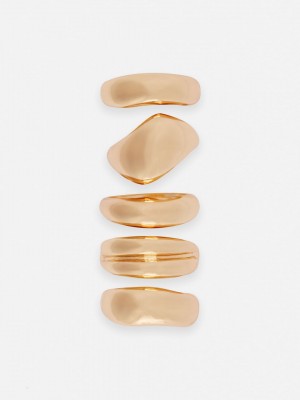 Primark 5-Pack Rita Ora Chunky Rings Ringen Dames Geel | Nederland 92601-XZEP