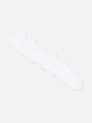 Primark 5-Pack Sneaker Sokken Heren Wit | Nederland 26059-IWTA