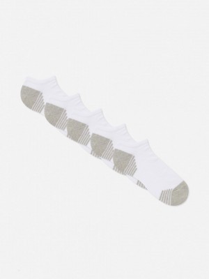 Primark 5-Pack Sneaker Sokken Heren Wit | Nederland 69230-QMTL
