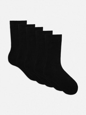 Primark 5-Pack Sokken Heren Zwart | Nederland 06473-PTIY