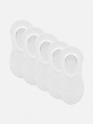 Primark 5-Pack Sport Footies Sokken Dames Wit | Nederland 59612-OUAW