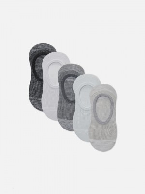 Primark 5-Pack Sport Footies Sokken Dames Grijs | Nederland 28539-MJIV